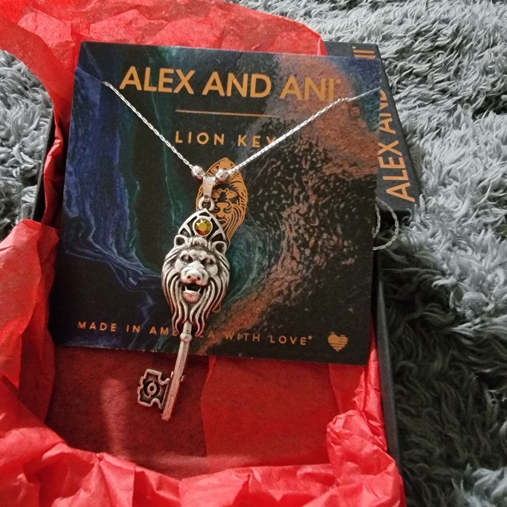 Alex abs Ani Lion Key necklace